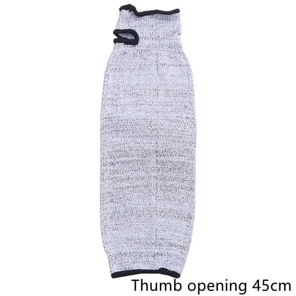 Перчатки HPPE с защитой от порезов 45 см, Защитный рукав для рук от порезов и проколов, Дышащие, с отверстием для большого пальца