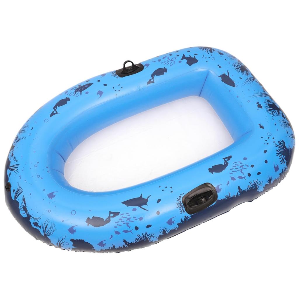 CAWKAY Boat Float with Transparent Perfect for Underwater and Floating See-Through Bottom, Exploration, Swimming, Rafting, Kayaking, (Sea Blue)