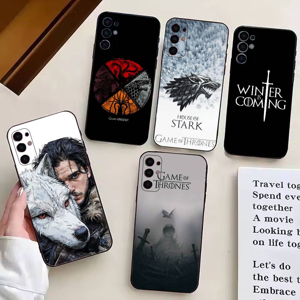 Game of T-Thrones cool Phone Case Black Silicone Soft For Samsung S25,S24,S21,S22,S23,S30,Ultra,S20,Plus,Fe,Lite