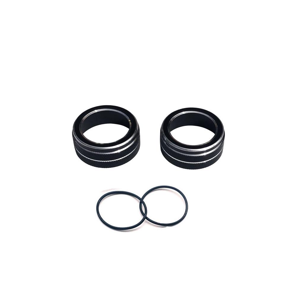 2pcs Car Audio Stereo Volume Control Knob Button Ring Cover for Volkswagen Tiguan Mk2 Atlas T-ROC