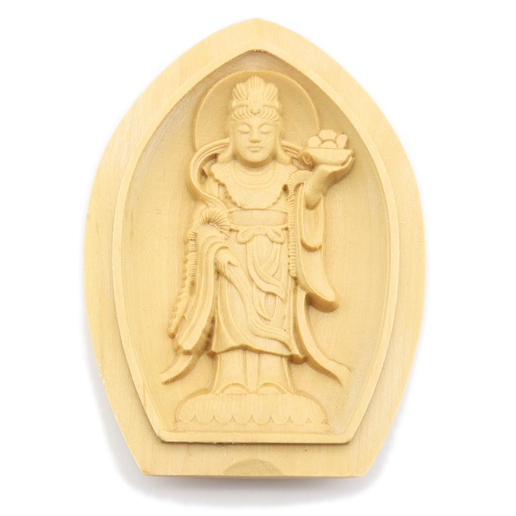 Kurita's Special Buddhist Statue [Guardian Deity] Gigeiten (Lotus-Shaped Incense Holder Buddha [Pocket Buddha]) Guardian Deity (Height 6.2cm, Width