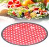 12PCS Salad Plate HighGrade Imitation Porcelain Dinnerware Tableware for Home Use(Red Dot )