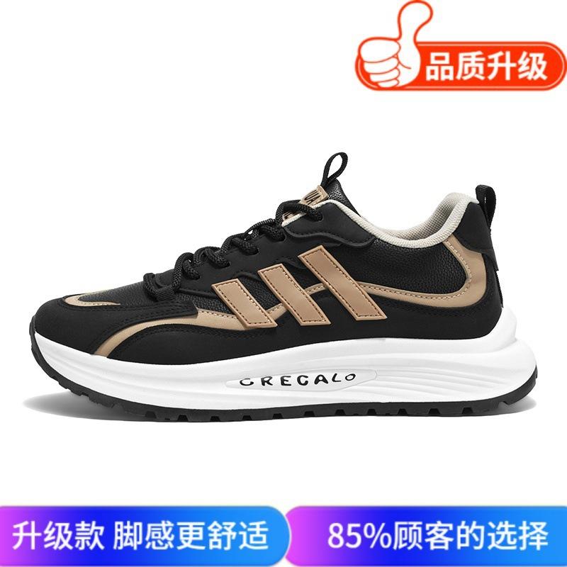 Весенние сетчатые туфли для пап, новые модные универсальные повседневные спортивные туфли на платформе, мужская корейская версия, удобная и дышащая обувь