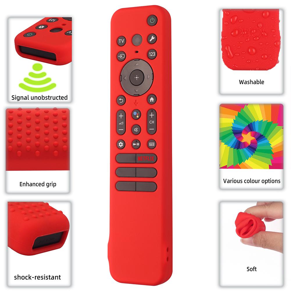 Silicone Drop-Proof Shell Anti-slip Remote Control Cover Protector Smart TV Accessories for SONY RMF-TX810U TX811U TX910U 2025