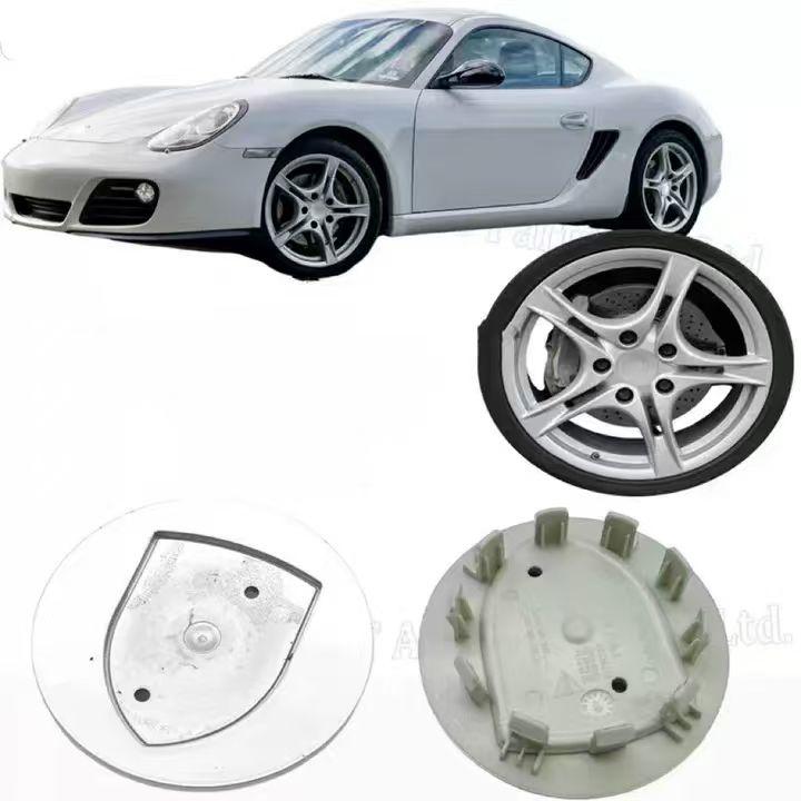4 шт. 76 мм 65 мм Запасная центральная крышка ступицы колеса Porsche, аксессуары для модификации, подходит для Porsche Panamera Cayenne