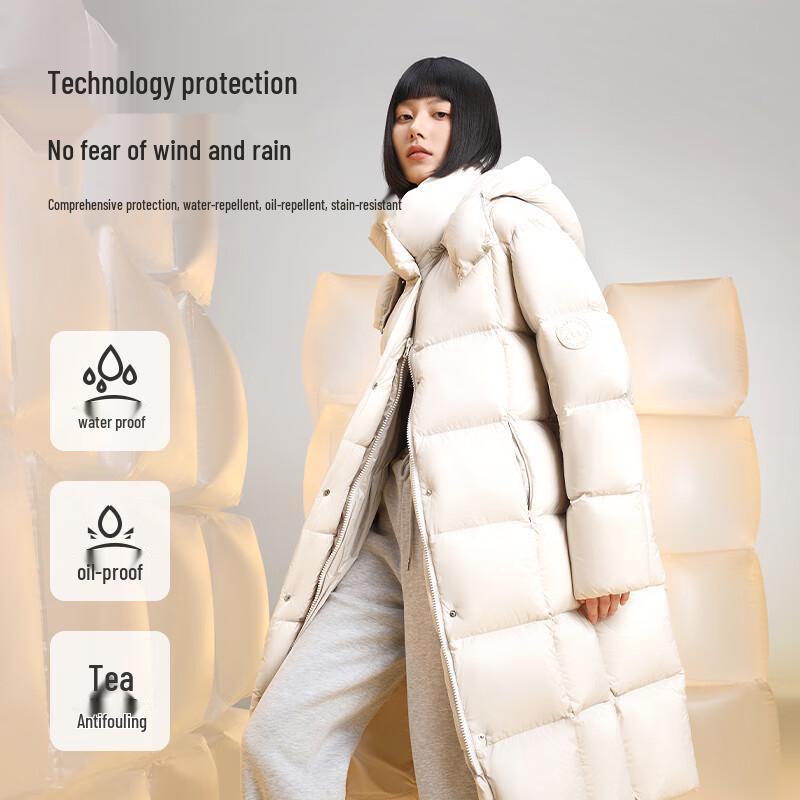 Женская длинная парка из гусиного пуха Meili City