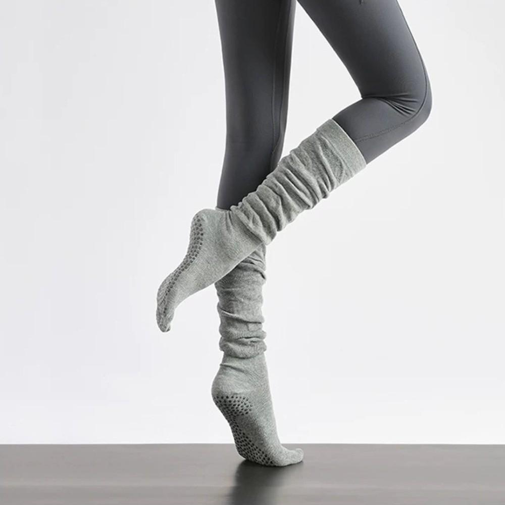 Split Toe Five Finger Yoga Socks Non-Slip Loose Socks Fashion Over Knee Socks Ladies