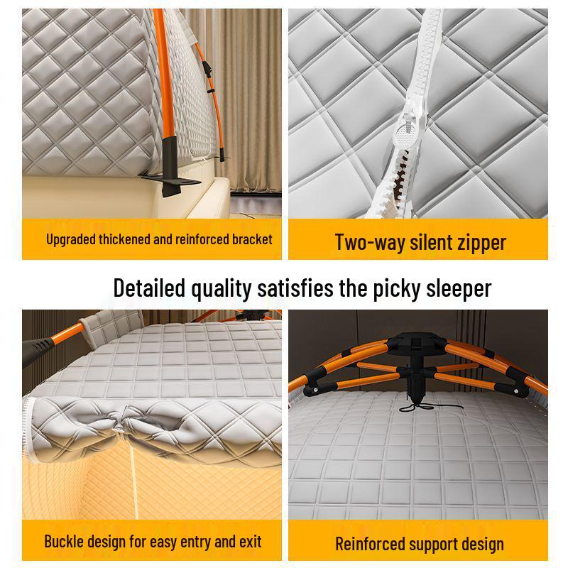 Утолщенная зимняя палатка-москитная сетка: Блокирующий свет, ударопрочный, полнопокрывающий навес-яранга для кровати в помещении