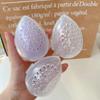 Makeup Sponge Storage Case Makeup Sponge Puff Holder Stand Empty Cosmetic Egg Shaped Rack Transparent Puffs Drying Box New 2022