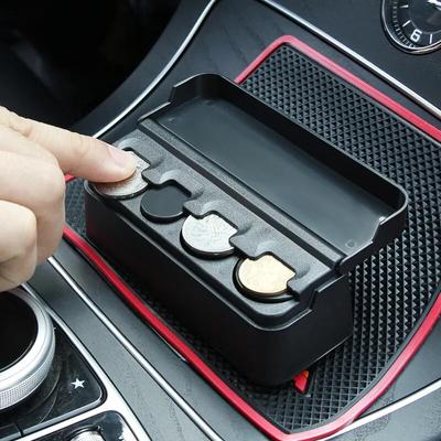Автомобильный подарок, небольшой ящик для хранения, автомобильный ящик для монет, домашний автомобиль, двойная коробка для монет, ящик для хранения, производитель