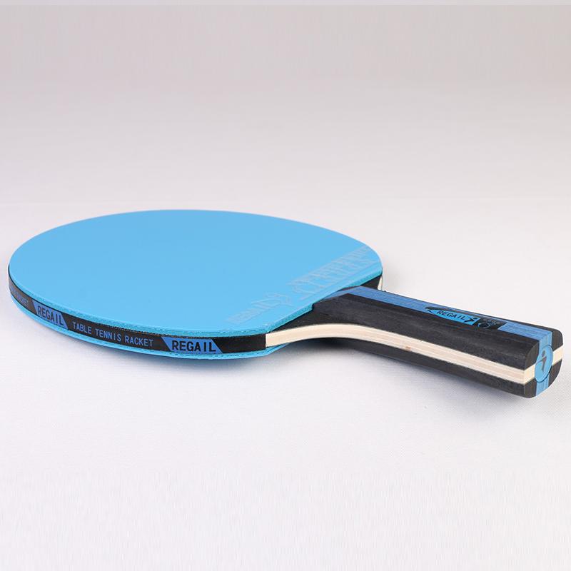 Regail 3 Star High Elastic Colors Table Tennis Racket Carry Bag Beginners Blue/red/green Ping Pong Paddle Welcome