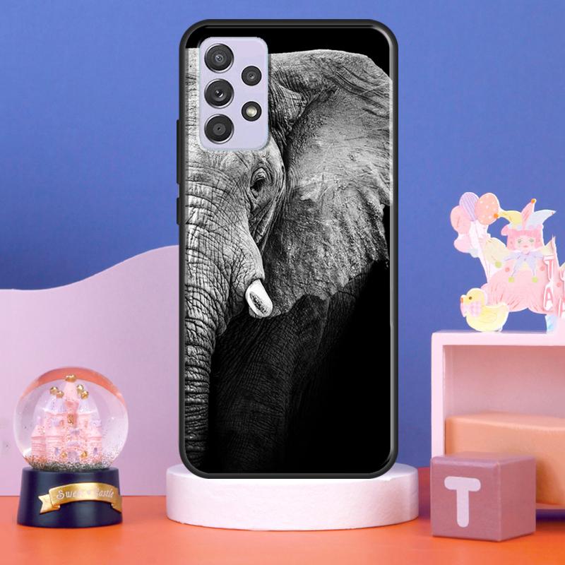 Wild Elephant Head Case For Samsung Galaxy A15 A35 A55 A56 A06 A16 A26 A36 A32 A52 A13 A33 A53 A14 A34 A54 A17