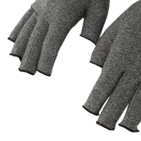 1 пара модных эластичных перчаток без пальцев, которые не царапают кожу, унисекс, компрессионные перчатки от артрита для дома