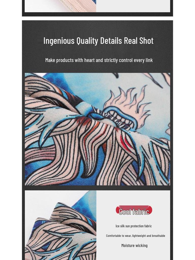 Мужские солнцезащитные рукава из ледяного шелка: Вождение, Велоспорт, Защита татуировок