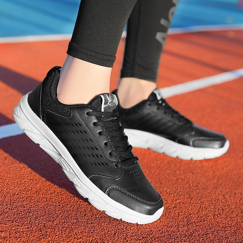 Fashion Black Sneakers for Men High Quality Casual Sneakers Autumn Winter Leisure Outdoor Non-slip Male Artificial Leather Sports Shoes