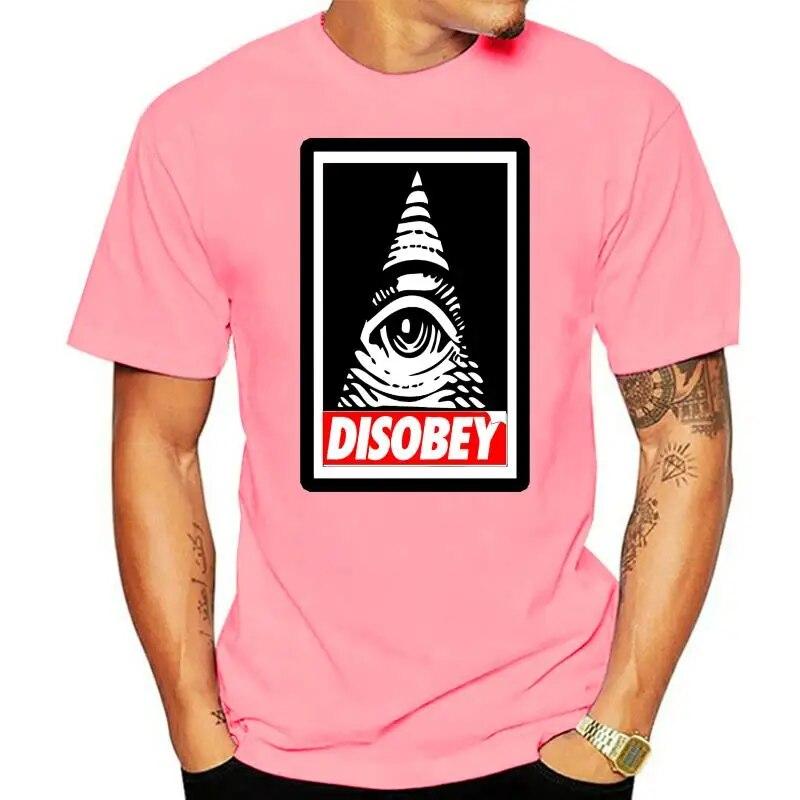 Disobey Anonymous Illuminati Eye Swag Hipster Vendetta Conspiracy Urban футболка унисекс модная футболка