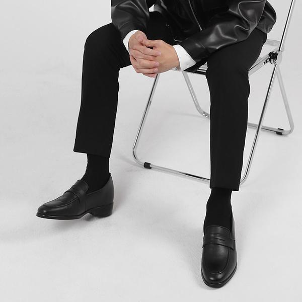 Pascologen MS2104-BK Пенни-лоферы Bronx с U-образным вырезом, черный [250~280 мм]-MS2104-BK