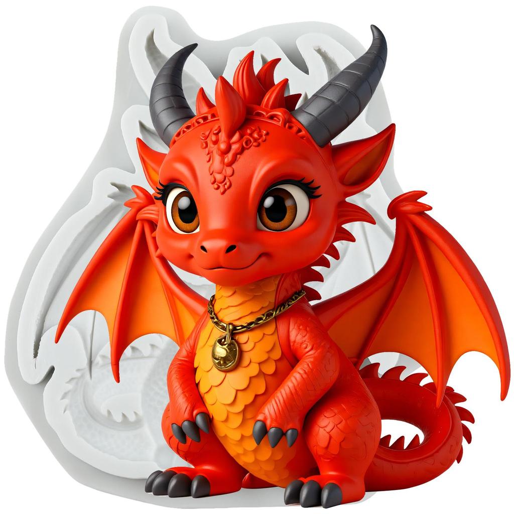 Dragon Silicone Mold Dragon Fondant Molds Cake Decorating Tools Cupcake Topper Candy Resin Clay Chocolate Gumpaste Mold