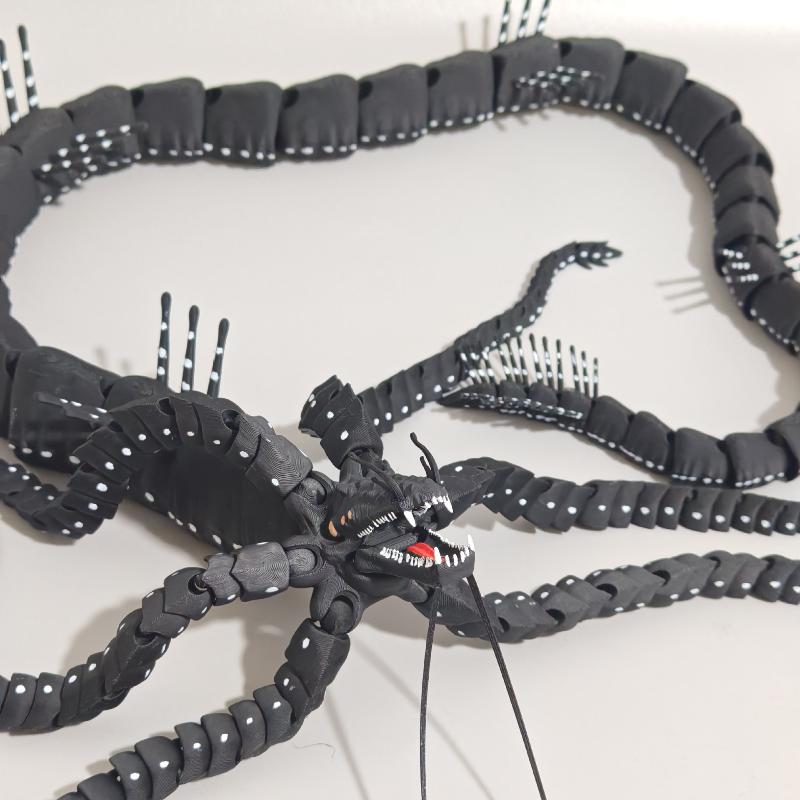 3D Printed Articulated Leviathan Figure Cthulhu Tentacle Dragon Poseable Ancient Sea Monster Desk Ornament Gifts