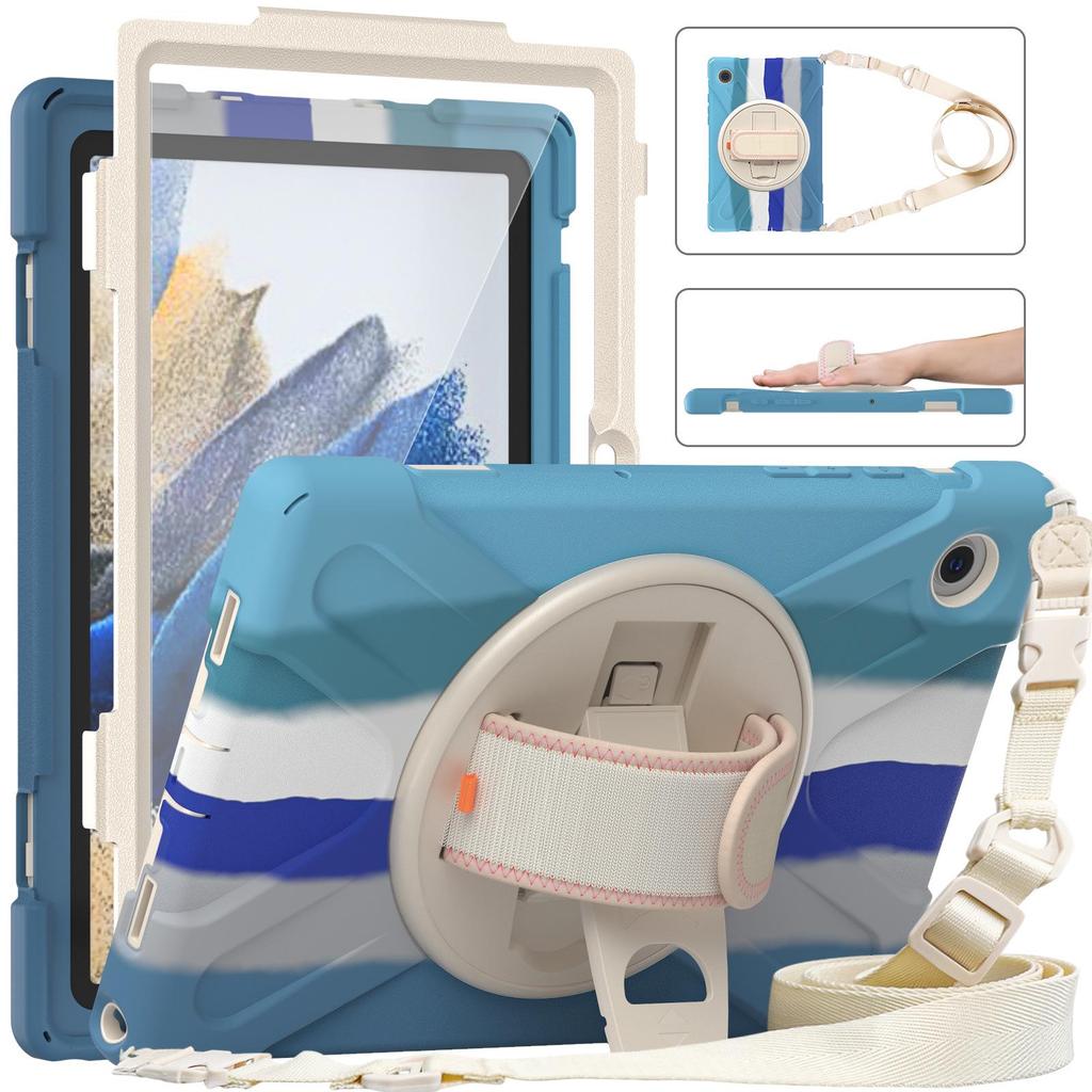 Противоударный защитный чехол для Samsung Galaxy Tab A8 10,5 дюйма (X200/X205) - Дизайн с цветовыми блоками