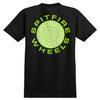Футболка Spitfire Wheels Классическая 87 Спираль Заливка Черный/Зеленый/Белый