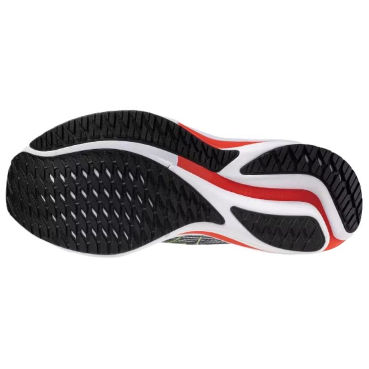 Mizuno Кроссовки мужские Wave Rider 28 Tradewinds Green Gecko Серые J1GC240352