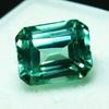 Sapphire 6.33 Ct Natural Bluish Green Emerald Cut Flawless Ceylon Gemstone