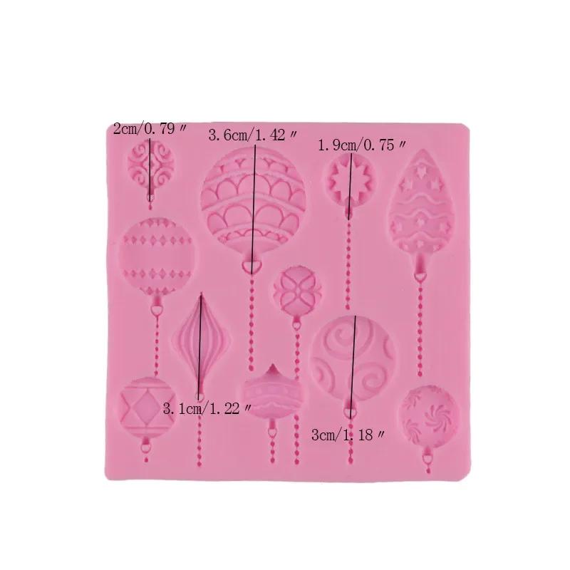 Рождественский шар в форме ручного творчества силиконовая форма рождественское украшение помадка форма для торта тиснение резак для торта аксессуары для поделок