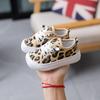 Clearance Special Solid Sole Children's Canvas Shoes Girls Baby Leopard Print Shoes Boys Checked Shoes Baby Soft Sole Toddler Shoes
