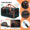 Odoland Extra Large Pet Carrier with 60cm 25cm for 2 Includes Cat Litter Removable and Food Suitable for Dogs and Travel Carrier Bag for Preparedness