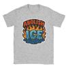 Mens TShirt Abolish Ice Creative Pure Cotton Tees Short Sleeve  T Shirt Round Collar Tops Summer