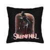 Чехол для квадратной подушки Silent Hill Пирамидоголовый  Декоративный чехол для диванной подушки на молнии 18x18