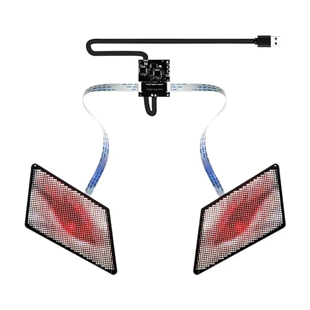 Светодиодный экран дисплея Eye, цветной RGB-дисплей, анимированная печатная плата для сумки, автомобиля, светодиодного рюкзака, рекламный щит O3Q5