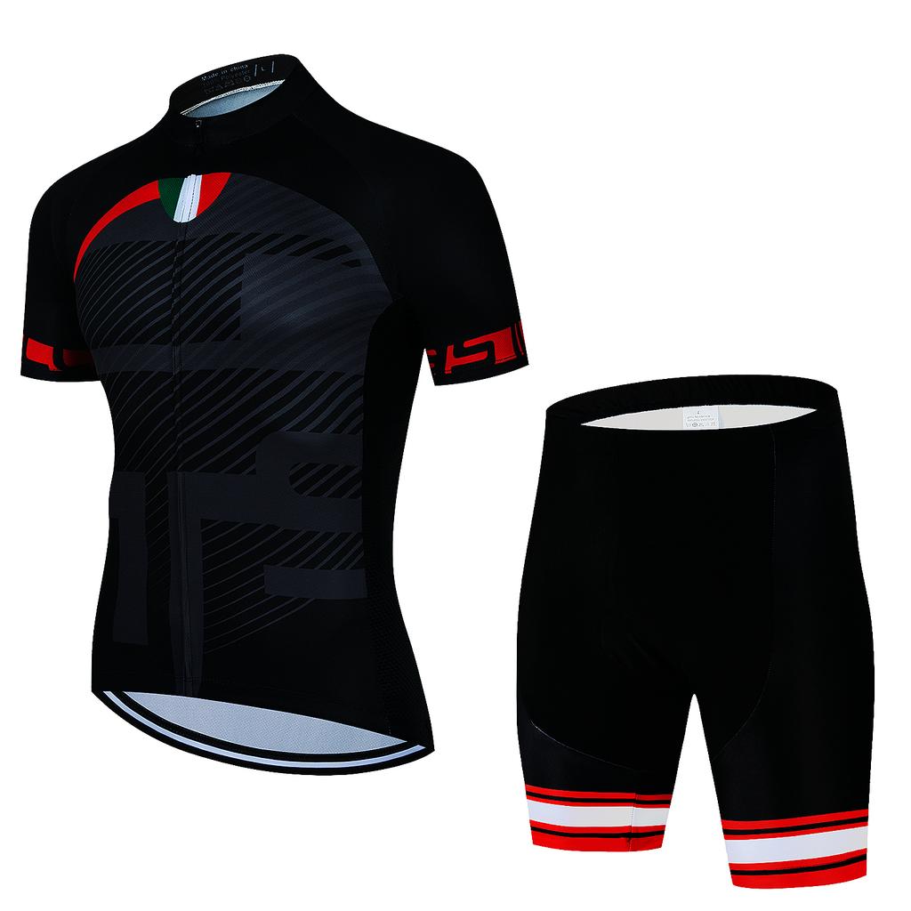 Мужская одежда шоссейный велоспорт майка комплект MTB классический черный велокомбинезон шорты триатлон Ropa De Hombre 2025 летняя велосипедная одежда