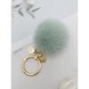 MAIA Mink Fur Keychain & Charm - Mint