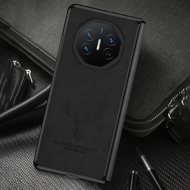 Для Huawei Mate XT Ultimate мультяшный кожаный чехол для телефона с головой оленя-оленя для HUAWEI Mate X5 X3 X2 мягкий силиконовый бампер противоударный чехол для Mate XT x5 x3