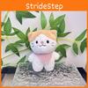 Charming Animal Plush Keychain Lovely Cartoon Cat Figurine Cozy Bag Pendant Children For