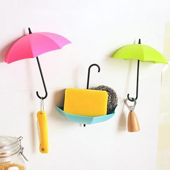 Cute Adhesive Hanger Convenient Stable Storage