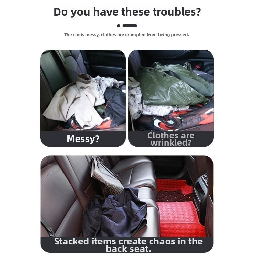 Universal Jacket Suit Coat Hanger Stainless Steel Back Seat Organizer Car Clothes Rack  for Vehicle