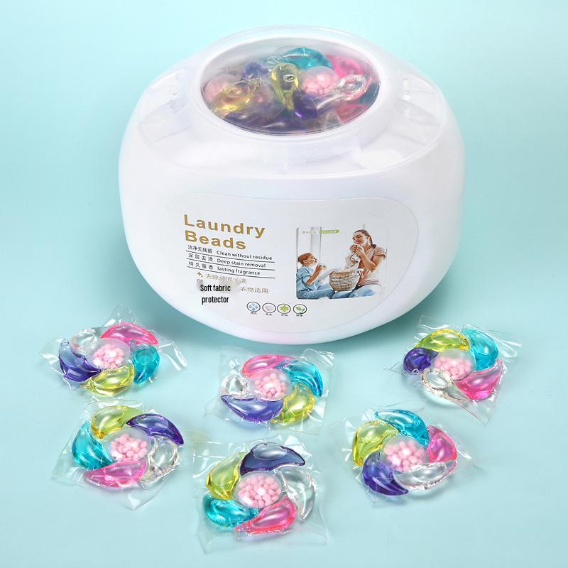 Трехкамерные капсулы для стирки «пять в одном»: Стойкий аромат, удаление пятен, смягчающие концентрированные капсулы для стирки