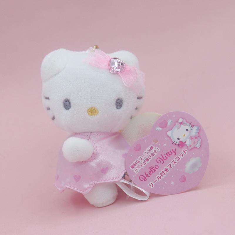 Брелок Sanrio Hello Kitty в форме сердца с плюшевой фигуркой ангела-медсестры Для детей и коллекционеров