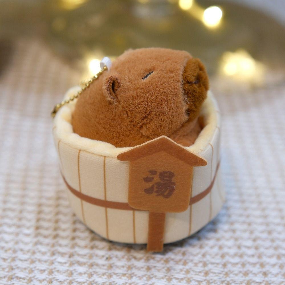 Японский стиль Капибара плюшевые куклы ванна мультяшная кукла подвеска смешной автомобиль брелок сумка/ключ декор