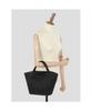 Beanpole Accessory Better Raffia Medium Tote Bag Black