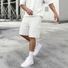 Men's Cable Texture Shorts with Drawstring Waist and Pockets