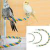 Cockatiel Cage Toy Parrot Climbing Cotton Rope Bird Toy Parrot Hanging Creative Braided Chew Rope