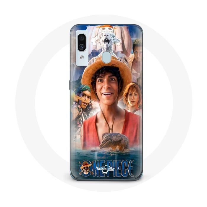 Coque - Maniacase - Samsung Galaxy A20 - One Piece Luffy - Souple - Noir