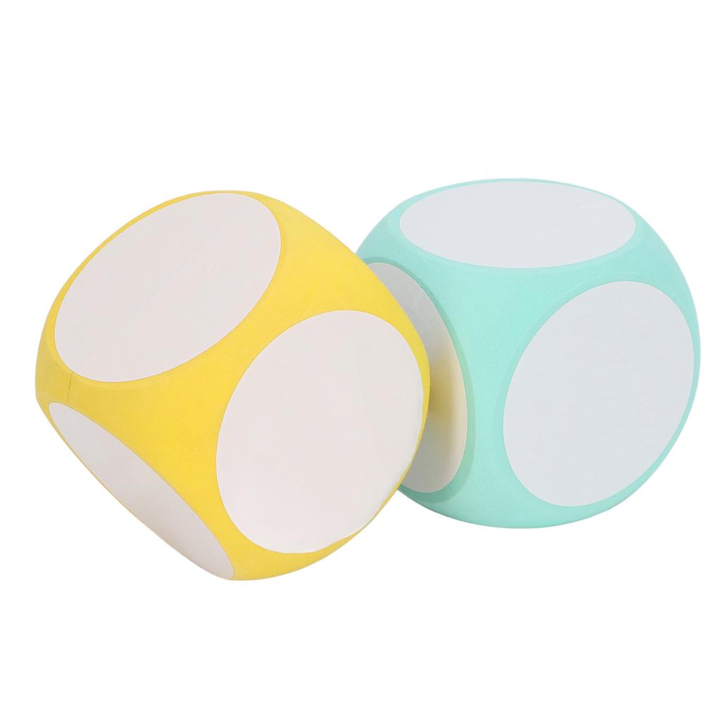 2pcs Dry Erase Dice Set Write On Wipe Off Dry Erase Blocks Blank Dice Educational Supplies for Kids