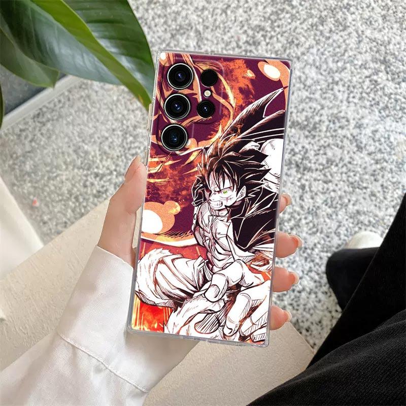 One Luffys Piece Sun God Nika S26Ultra Case Coque For Samsung Galaxy S25 S26 S24 S23 Ultra S22 S20 Plus S21 FE Clear Phone Cover