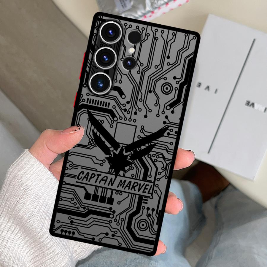 Case for Samsung Galaxy S26 S23 FE S22 S21 S25 Ultra Note 20 10+ S24 Plus S20 Funda Phone Cover Marvel Cool Hero Logo