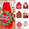 Christmas New  Fabric Prints Snowman Christmas Apron Christmas Decorations